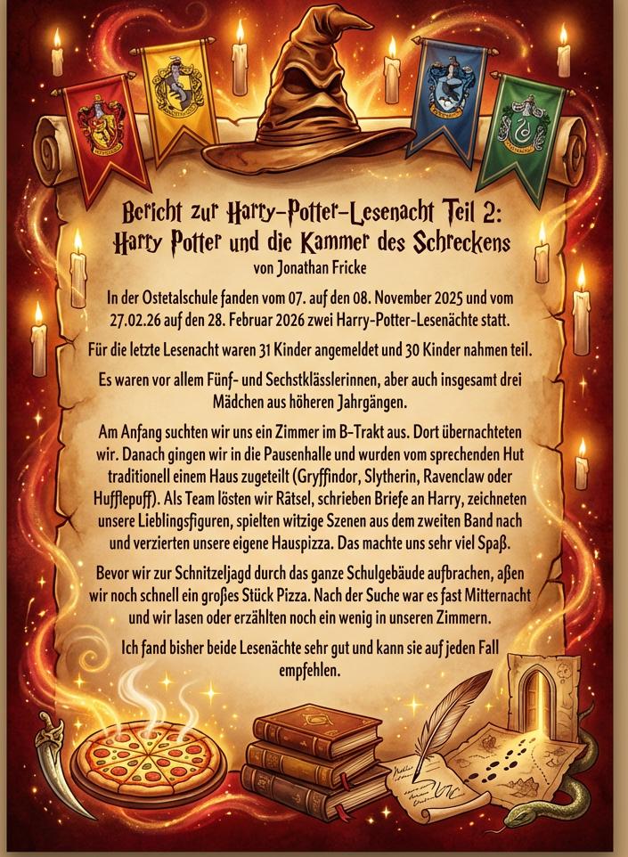 Bericht zur Harry-Potter-Lesenacht Teil 2